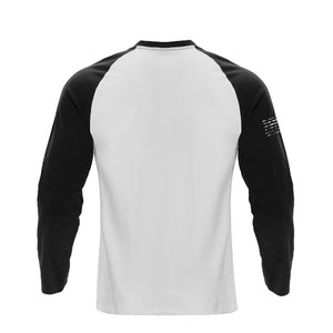 CAMISETA DE MANGA LARGA RAGLÁN CON GRÁFICO DE LA BANDERA DE EE. UU.