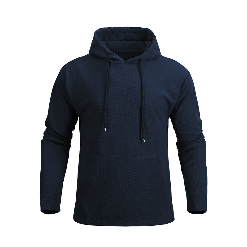 ESSENTIAL POCKET WAFFLE HOODIE