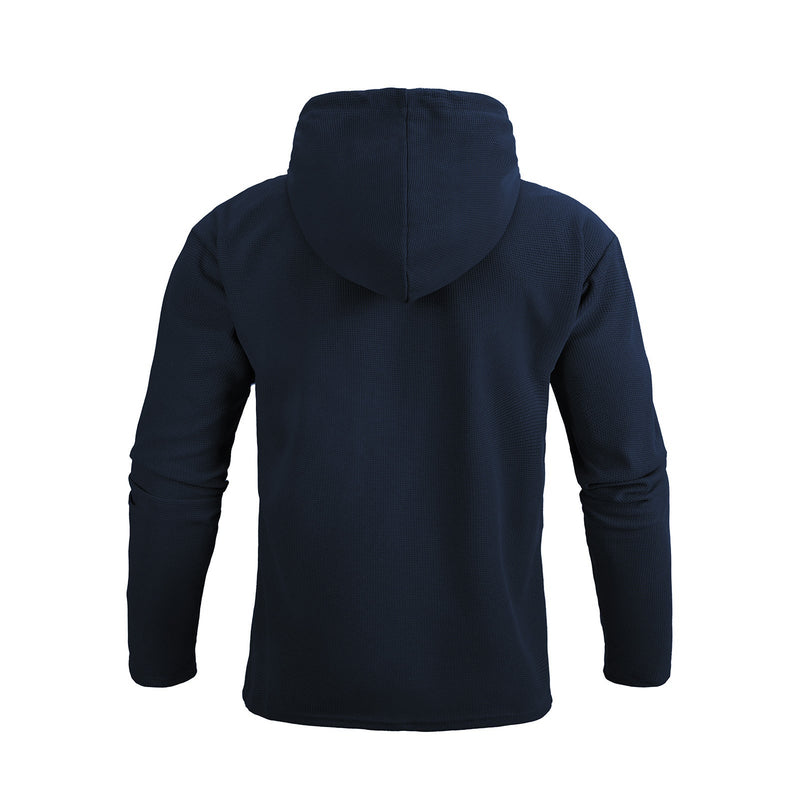 ESSENTIAL POCKET WAFFLE HOODIE