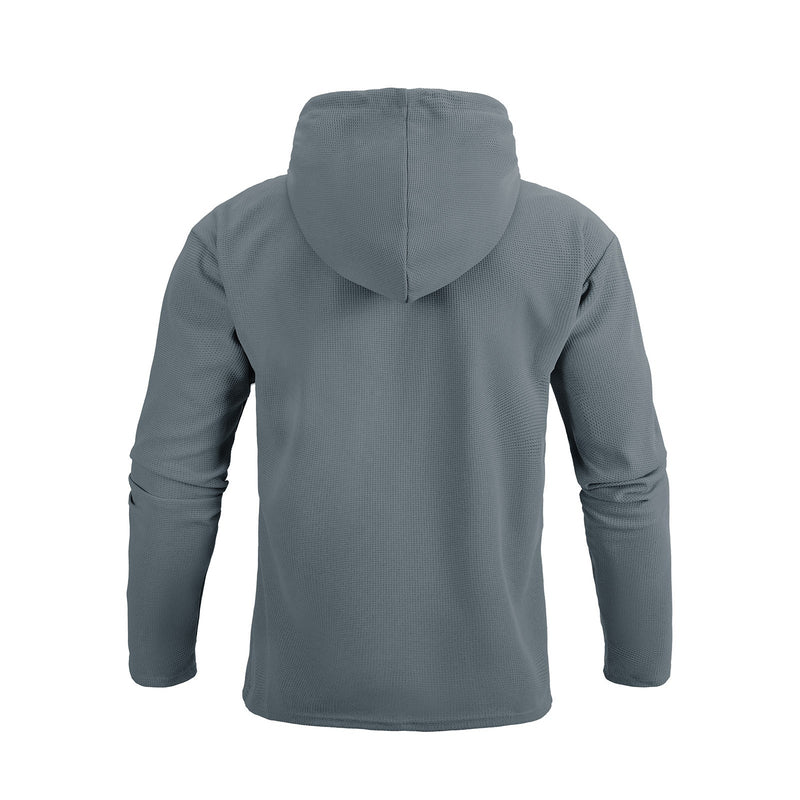 ESSENTIAL POCKET WAFFLE HOODIE