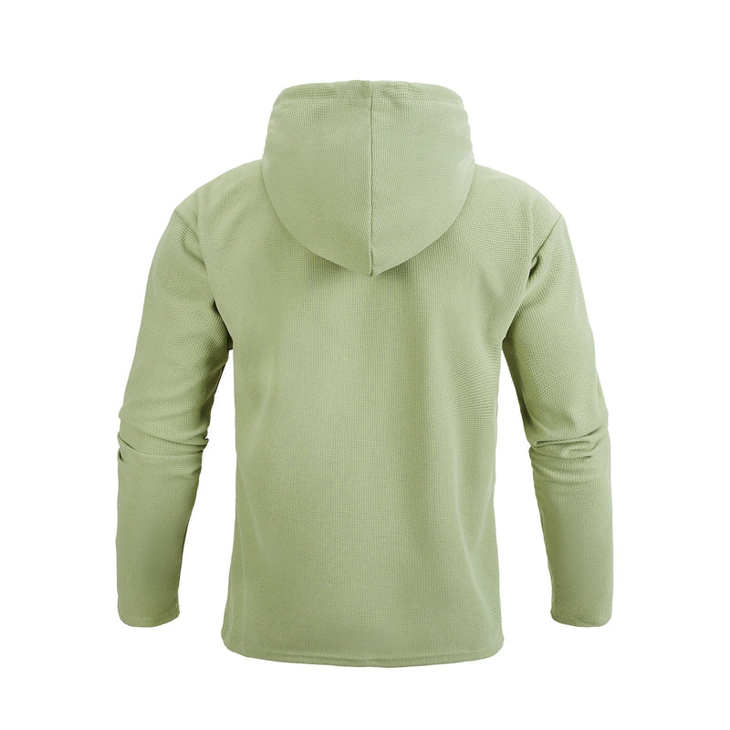 ESSENTIAL POCKET WAFFLE HOODIE