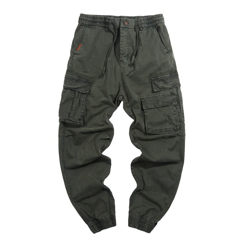 POCKETS WASHED CARGO PANTS