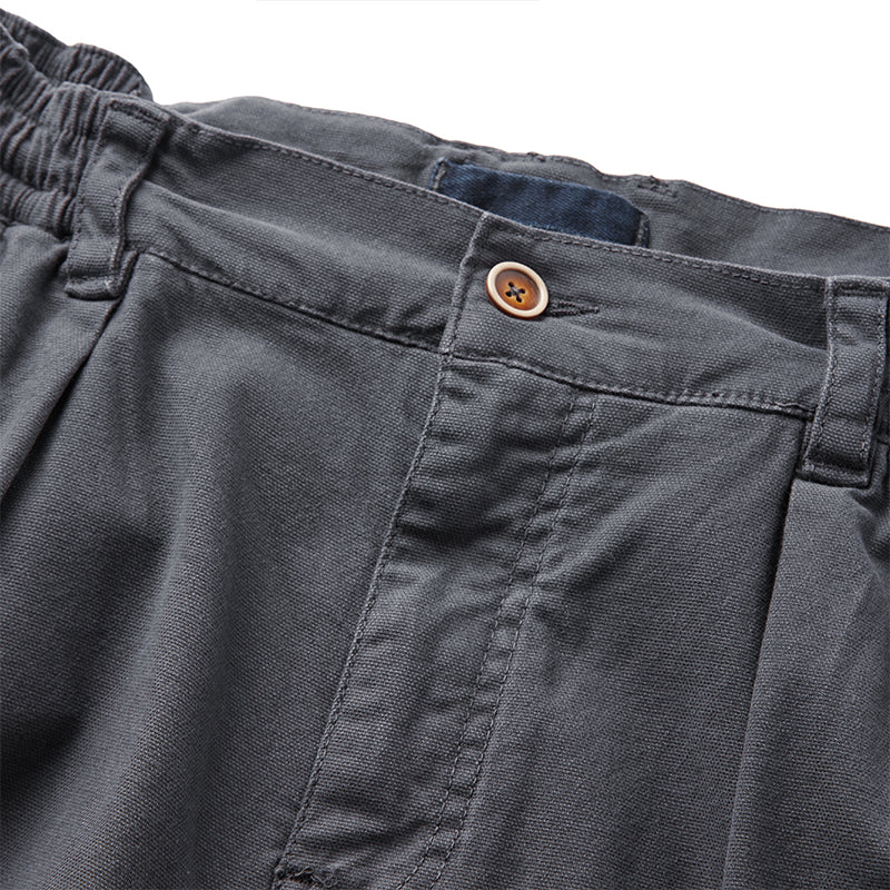 METAL BUCKLE WASHED CARGO PANTS