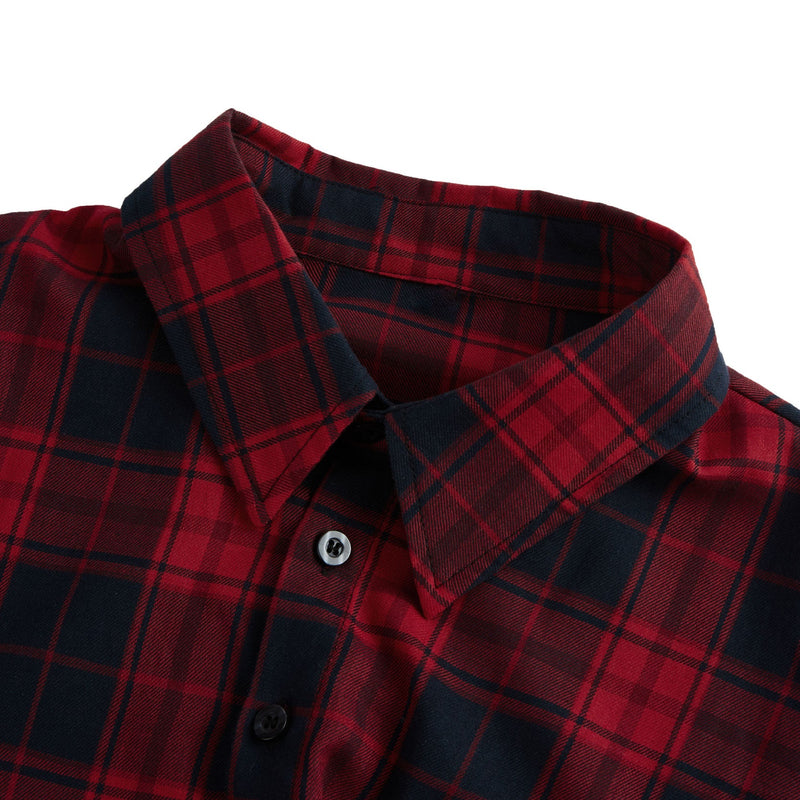 PLAID FLANNEL CASUAL SHIRT