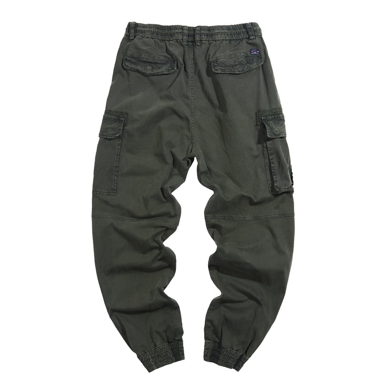 POCKETS WASHED CARGO PANTS