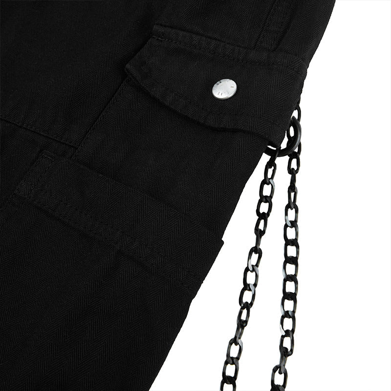 POCKETS CHAIN CARGO PANTS