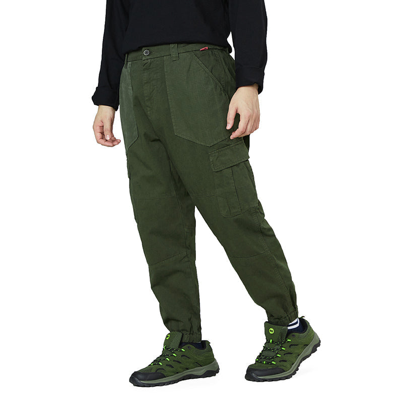 POCKETS CLOSED BOTTOM CARGO PANTS