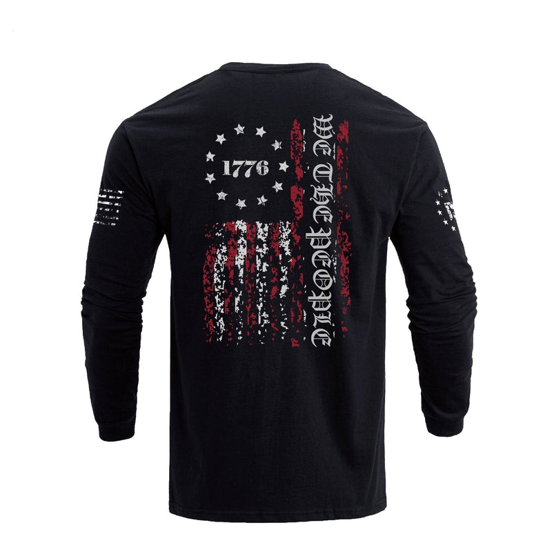 1776 USA FLAG GRAPHIC LONG SLEEVE T-SHIRT