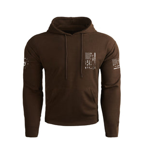 WAFFLE USA FLAG CROSS BREATHABLE HOODIE