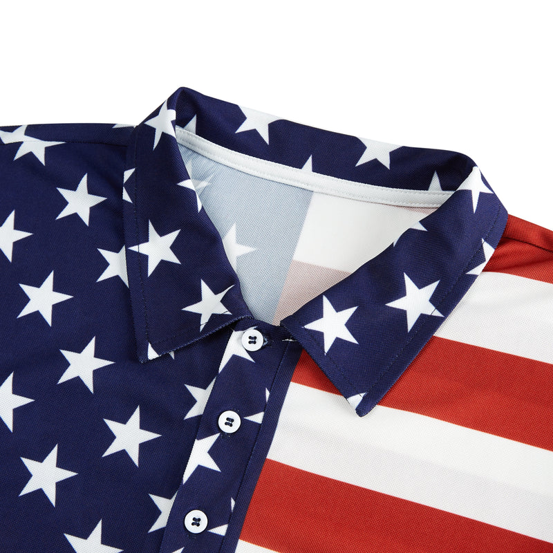 USA FLAG POLO SHIRT