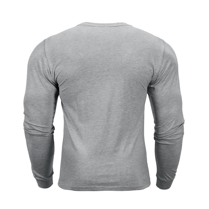 CLASSIC FIT 100% COTTON CREWNECK LONG SLEEVE T-SHIRT