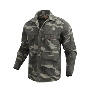 CAMISA DE TRABAJO CON BOLSILLOS DE CAMUFLAJE