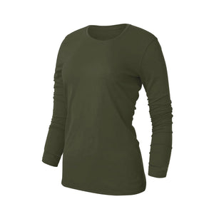 CAMISETA ESENCIAL DE MANGA LARGA PARA MUJER