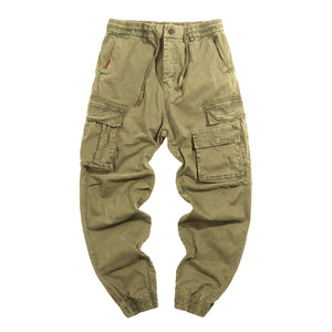 GEWASCHENE CARGOHOSE MIT TASCHEN