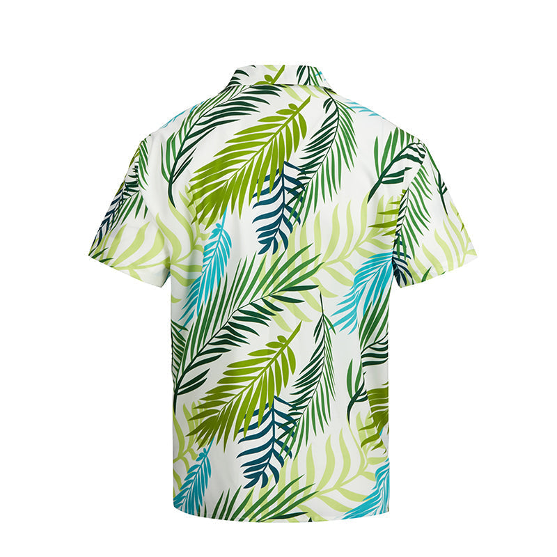 TROPICAL PRINTED ALOHA SHIRT