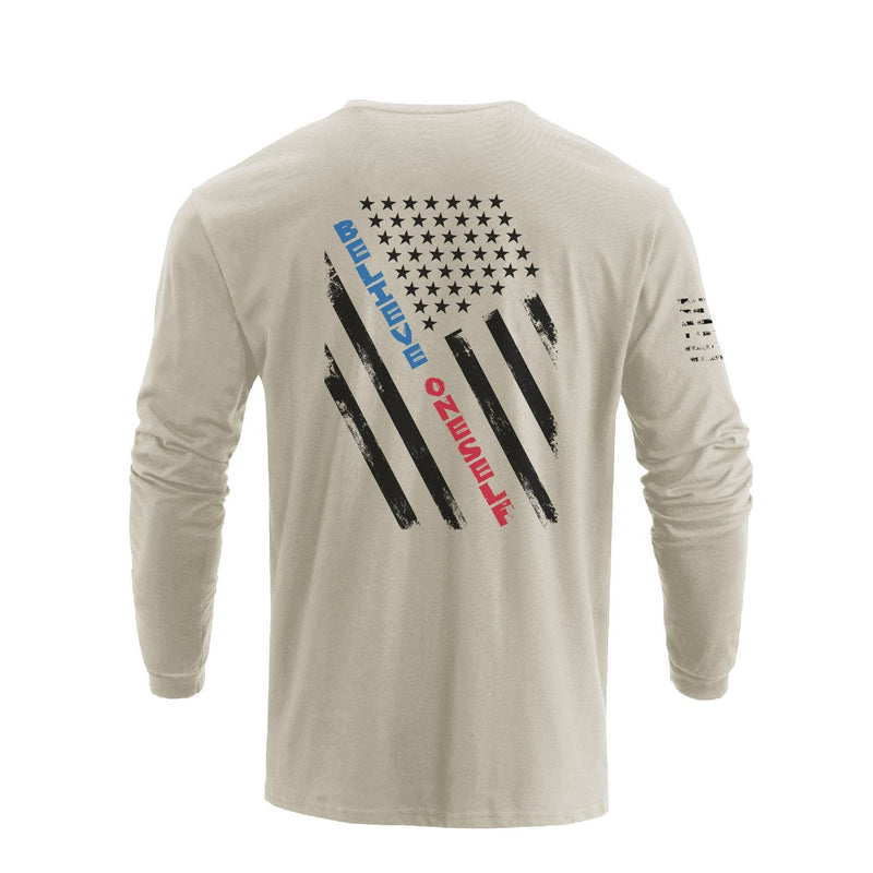 USA FLAG GRAPHIC LONG SLEEVE T-SHIRT