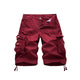 BUTTON AND ZIPPER MULTI DIMENSIONAL POCKETS 11'' INSEAM CARGO SHORTS