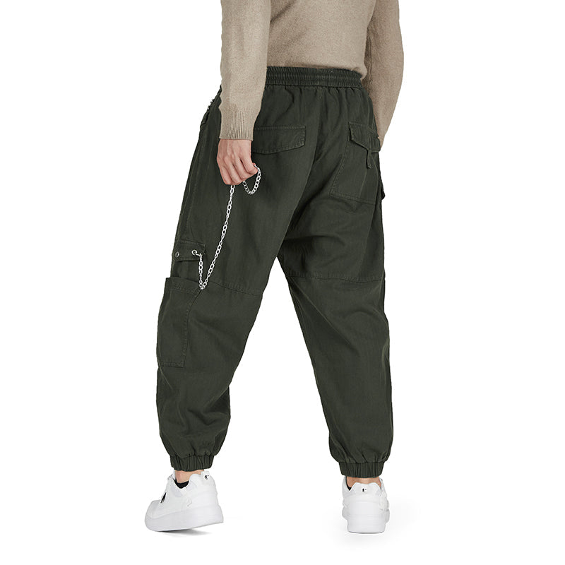 POCKETS CHAIN CARGO PANTS