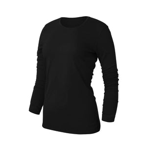 CAMISETA ESENCIAL DE MANGA LARGA PARA MUJER