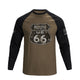 ROUTE 66 RAGLAN GRAPHIC LONG SLEEVE T-SHIRT