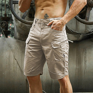 TAKTISCHE PERFORMANCE-CARGO-SHORTS MIT MEHREREN TASCHEN UND 11-ZOLL-INNENNAHT OHNE SCHNALLENGÜRTEL