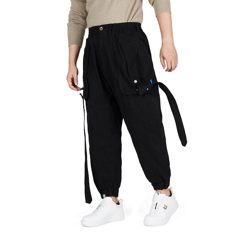 POCKETS STRIP CARGO PANTS