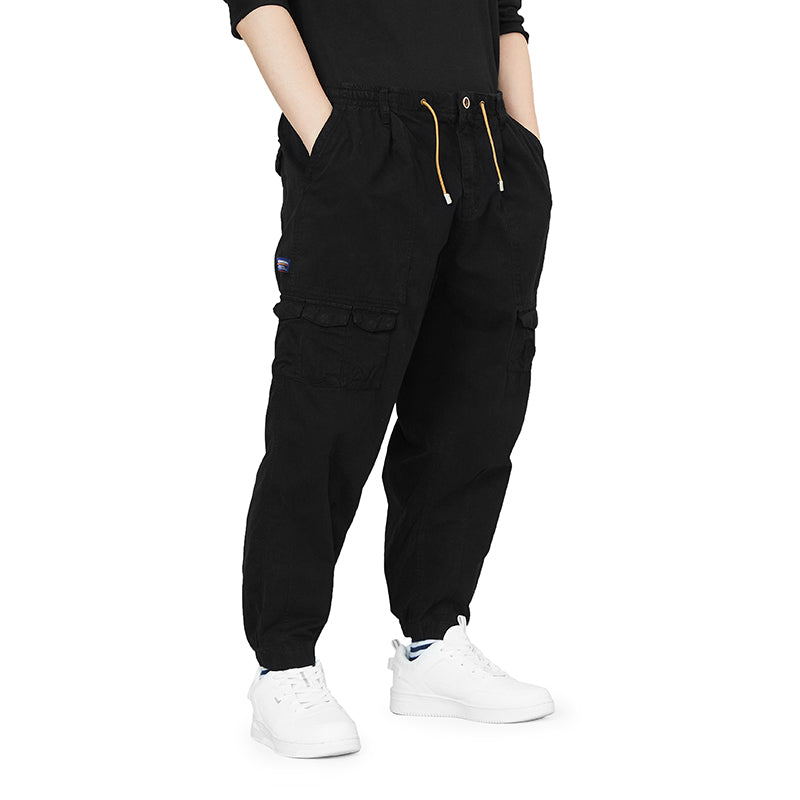 POCKETS DRAWSTRING CARGO PANTS