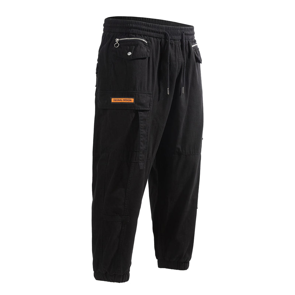 Pants For Men | Pockets Chain Cargo Pants 100% Cotton Pants