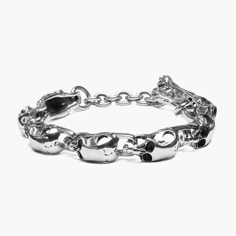 925 STERLING SILVER SKULL BRACELET