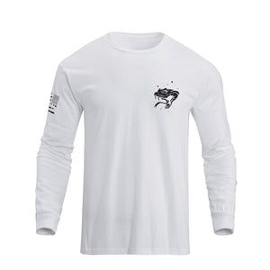 SNAKE CROSS GRAPHIC LONG SLEEVE T-SHIRT
