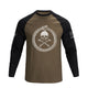 SNAKE SKULL RAGLAN GRAPHIC LONG SLEEVE T-SHIRT