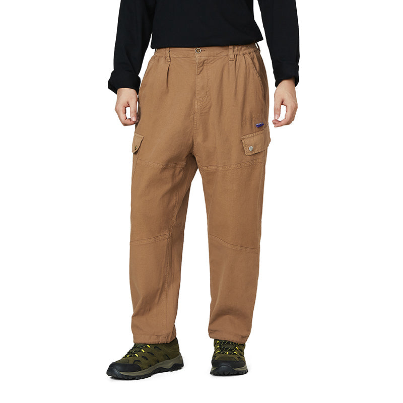 METAL BUCKLE WASHED CARGO PANTS