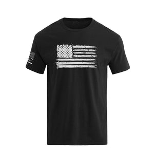 T-Shirt aus Baumwolle mit USA-Flaggen-Grafik