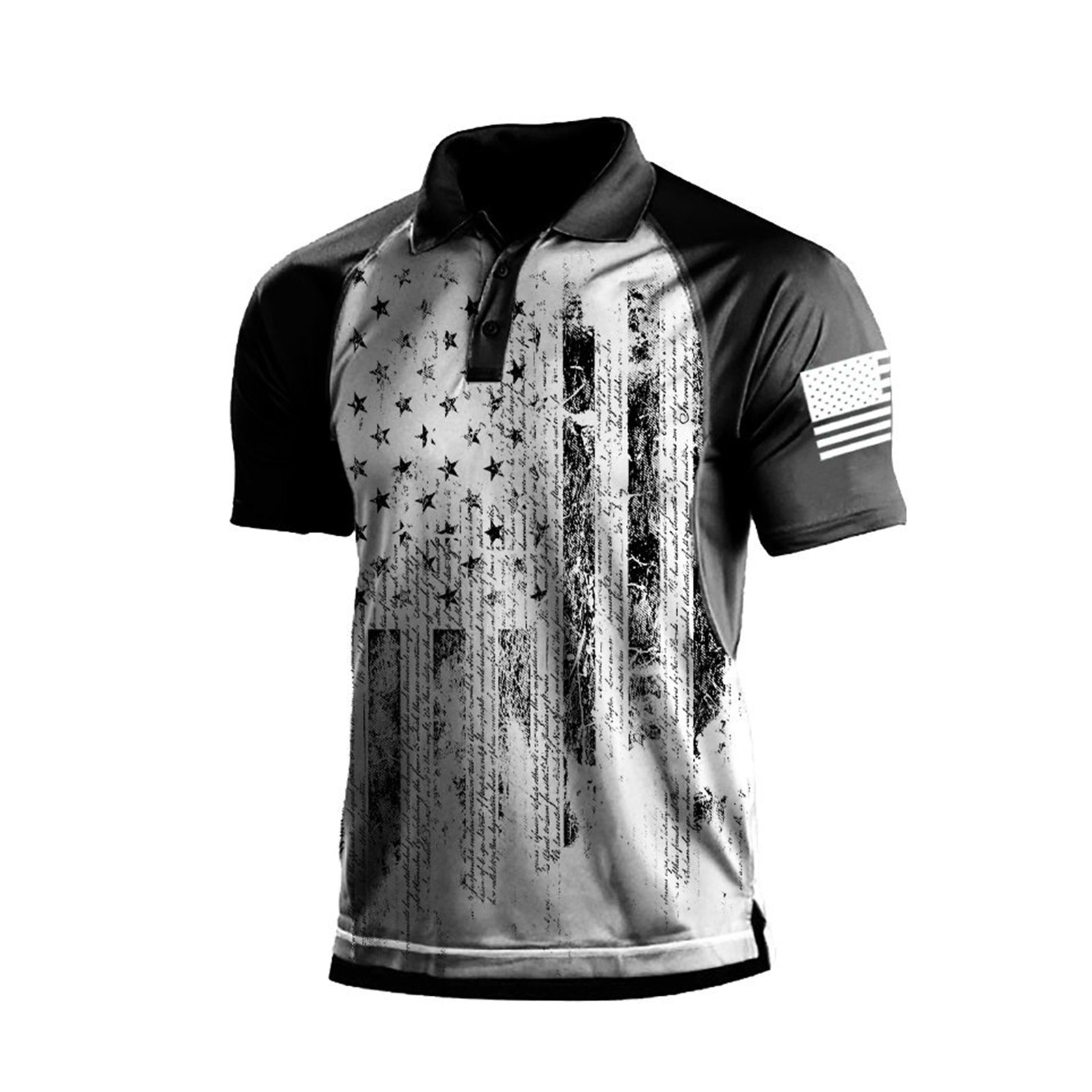 American Flag Printed Best Mens Polo Shirts