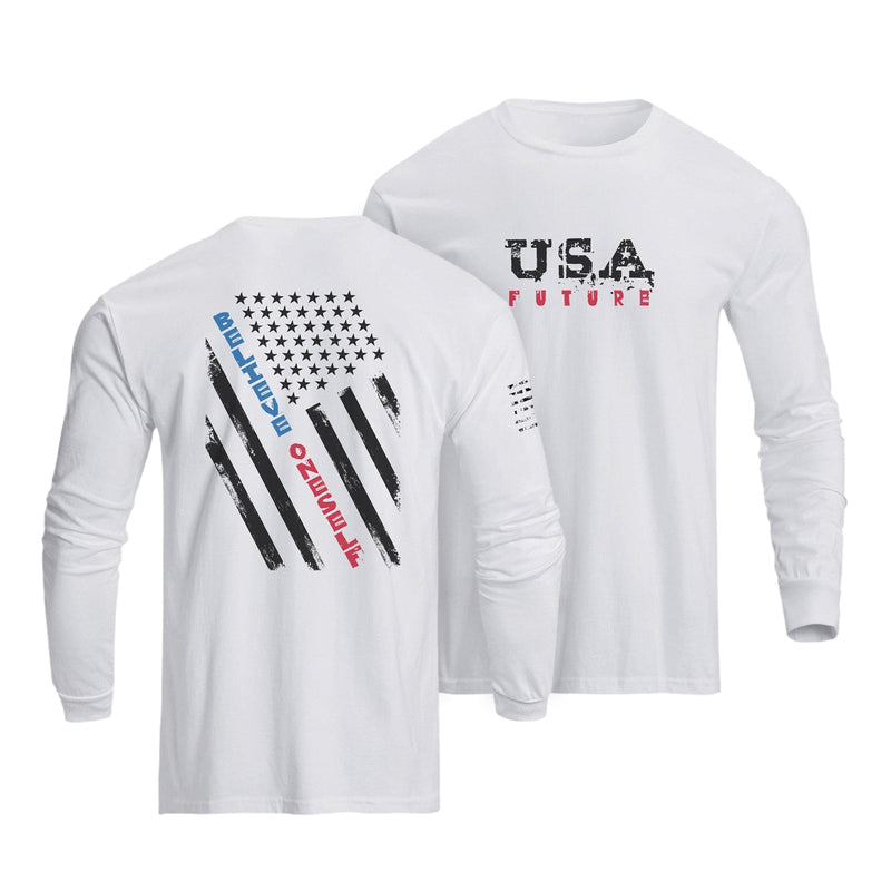 USA FLAG GRAPHIC LONG SLEEVE T-SHIRT