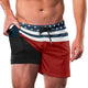 USA FLAG QUICKDRY POCKET 2 IN 1 7'' INSEAM RUNNING SHORTS