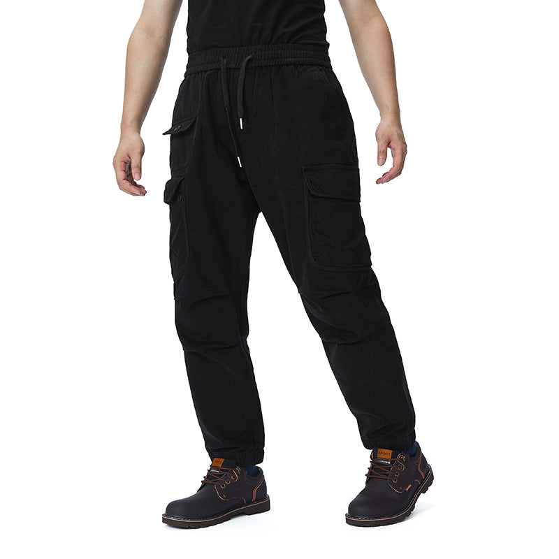 POCKETS FLEECE CARGO PANTS