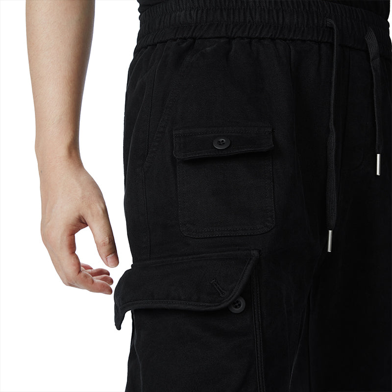 POCKETS FLEECE CARGO PANTS