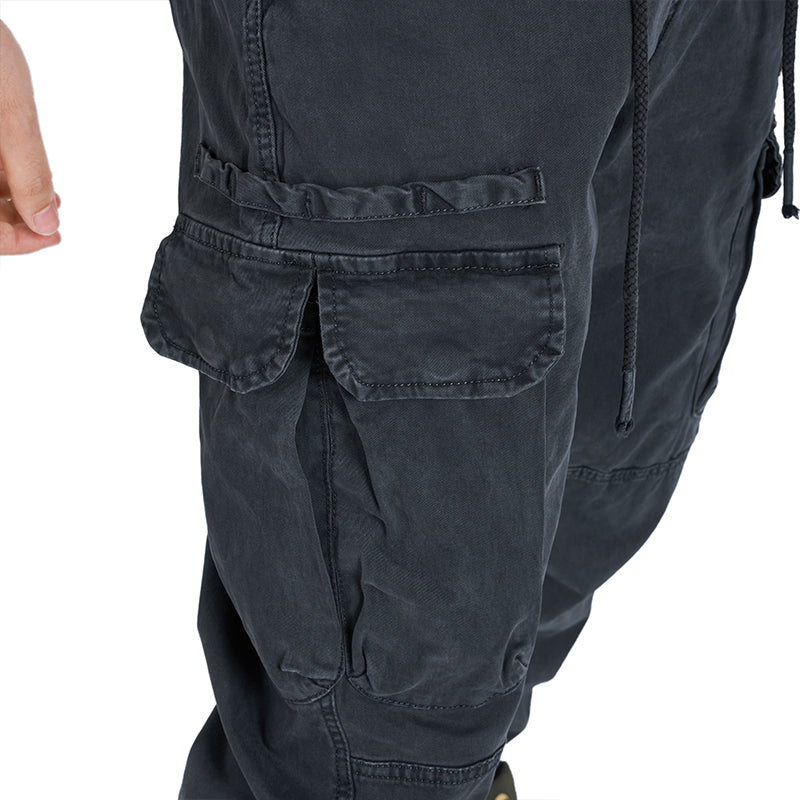 POCKETS WASHED CARGO PANTS