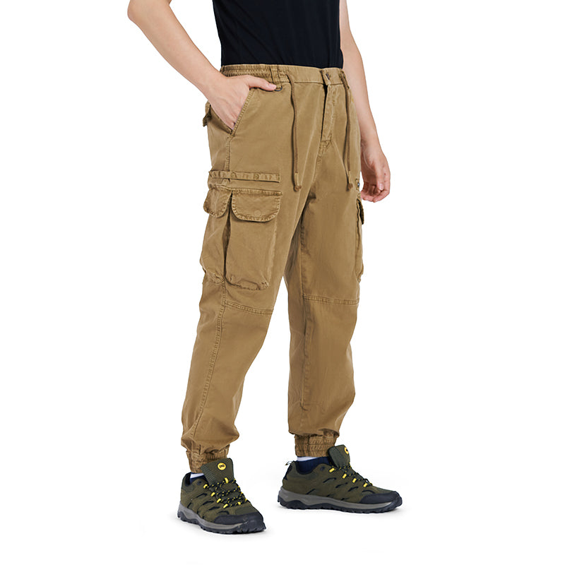 POCKETS WASHED CARGO PANTS