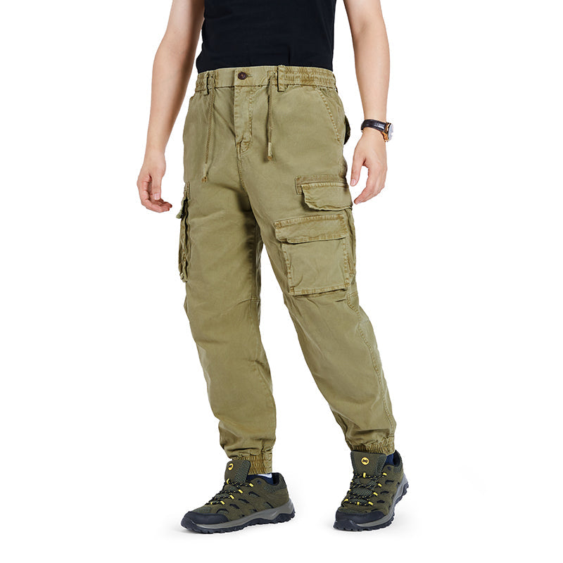 POCKETS WASHED CARGO PANTS