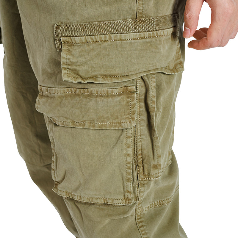 POCKETS WASHED CARGO PANTS