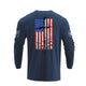 USA FLAG CROSS GRAPHIC LONG SLEEVE T-SHIRT