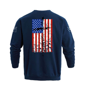 USA FLAG CROSS SWEATSHIRT