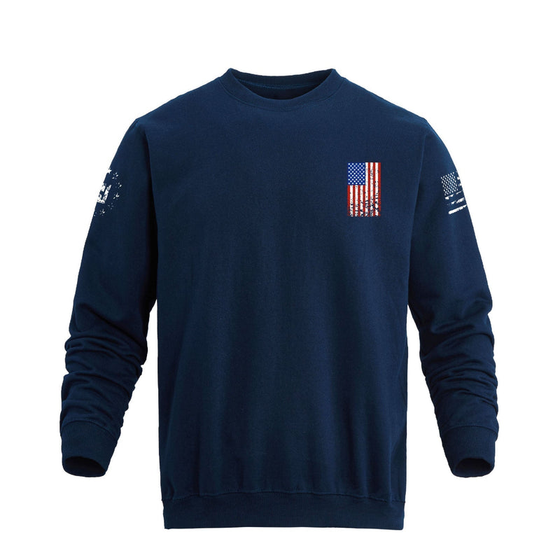 USA FLAG CROSS SWEATSHIRT