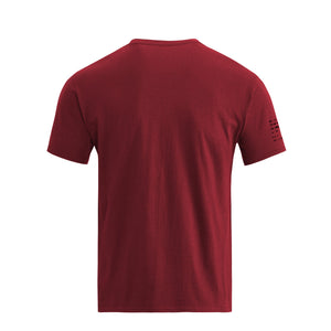 T-Shirt aus Baumwolle mit USA-Flaggen-Grafik