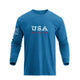 USA FLAG GRAPHIC LONG SLEEVE T-SHIRT