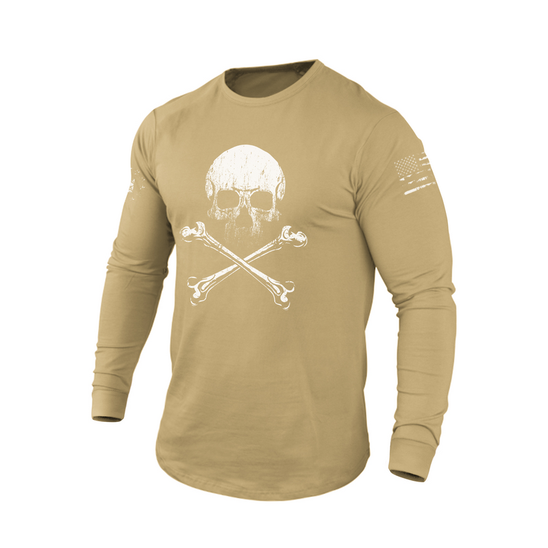 RETRO SKULL GRAPHIC LONG SLEEVE T-SHIRT