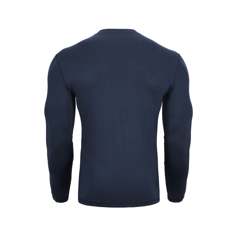 ESSENTIALS BUTTON V-NECK QUCIK DRY MOISTURE WICKING LONG SLEEVE HENLEY SHIRT