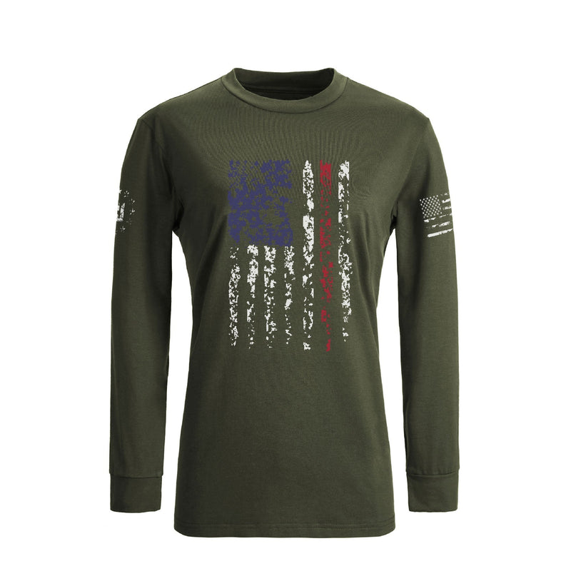 WOMEN'S USA FLAG LONG SLEEVE